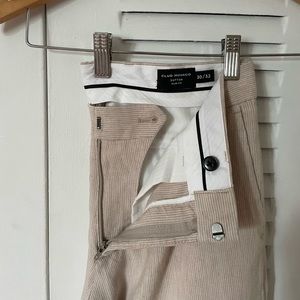 LINEN BLEND TROUSERS